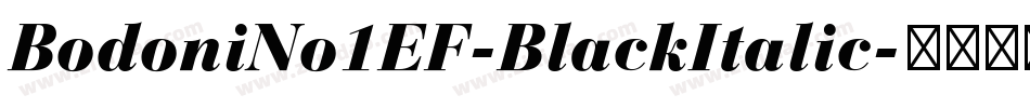 BodoniNo1EF-BlackItalic字体转换
