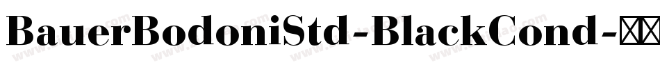 BauerBodoniStd-BlackCond字体转换