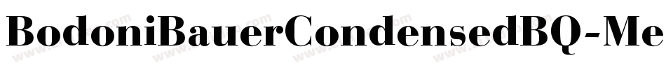 BodoniBauerCondensedBQ-Medium字体转换