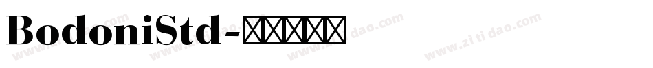 BodoniStd字体转换