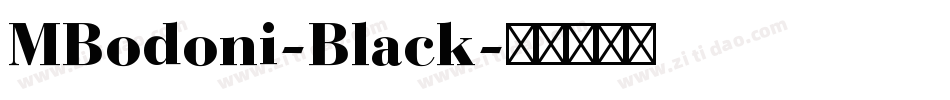 MBodoni-Black字体转换