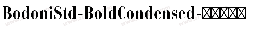 BodoniStd-BoldCondensed字体转换
