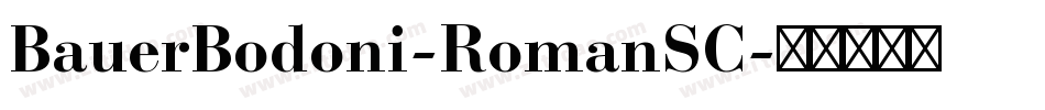 BauerBodoni-RomanSC字体转换