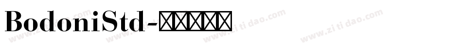 BodoniStd字体转换
