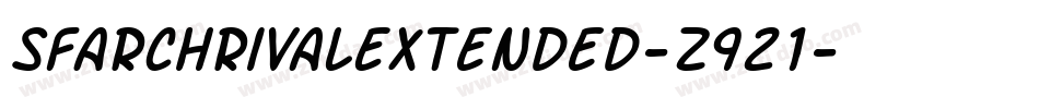 SfArchRivalExtended-z921字体转换 SfArchRivalExtended-z921字体转换