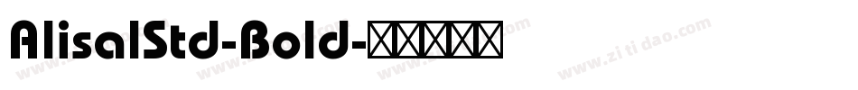AlisalStd-Bold字体转换