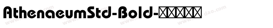 AthenaeumStd-Bold字体转换