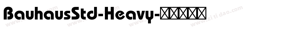 BauhausStd-Heavy字体转换