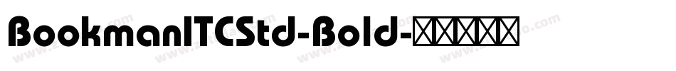 BookmanITCStd-Bold字体转换