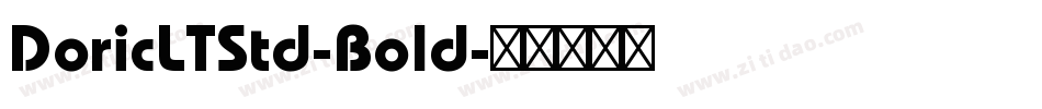 DoricLTStd-Bold字体转换