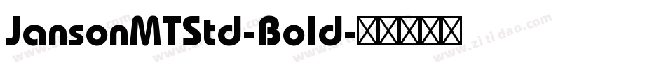 JansonMTStd-Bold字体转换