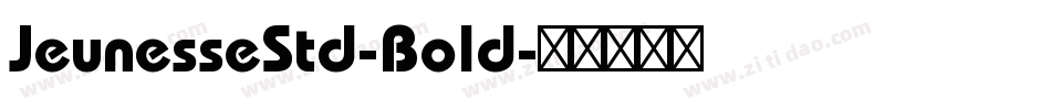 JeunesseStd-Bold字体转换