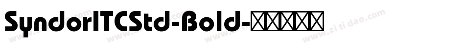 SyndorITCStd-Bold字体转换