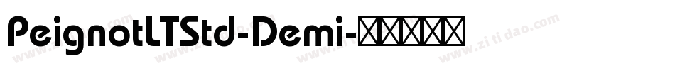 PeignotLTStd-Demi字体转换