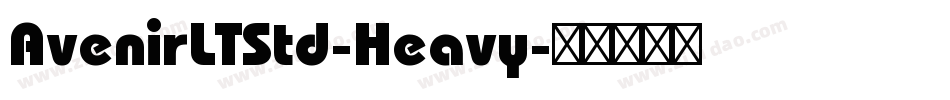 AvenirLTStd-Heavy字体转换