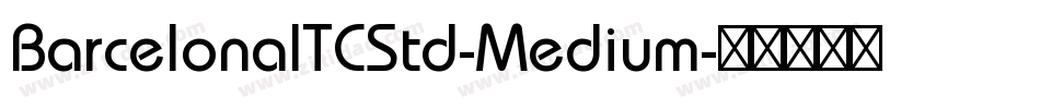 BarcelonaITCStd-Medium字体转换