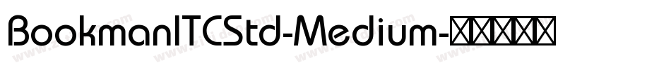 BookmanITCStd-Medium字体转换