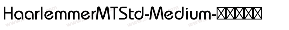 HaarlemmerMTStd-Medium字体转换