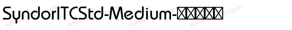 SyndorITCStd-Medium字体转换