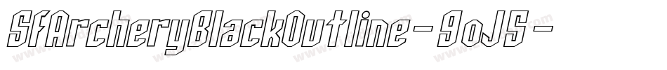SfArcheryBlackOutline-9oJ5字体转换