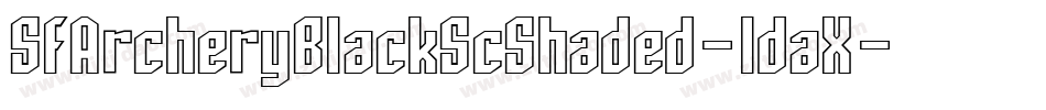 SfArcheryBlackScShaded-ldaX字体转换