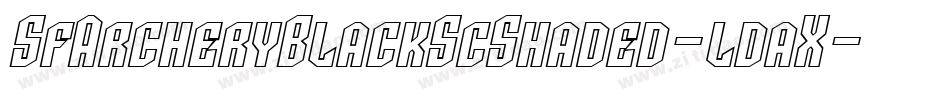 SfArcheryBlackScShaded-ldaX字体转换