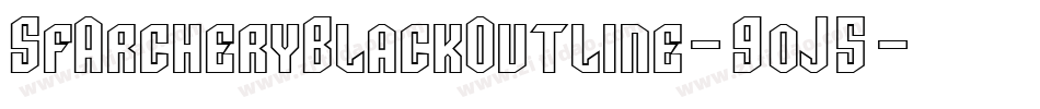 SfArcheryBlackOutline-9oJ5字体转换