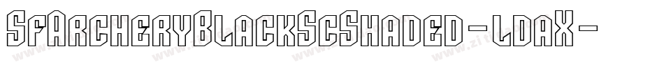 SfArcheryBlackScShaded-ldaX字体转换