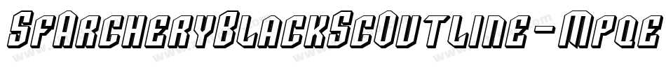 SfArcheryBlackScOutline-Mpqe字体转换 SfArcheryBlackScOutline-Mpqe字体转换