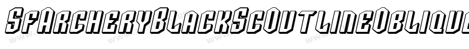 SfArcheryBlackScOutlineOblique-r31O字体转换 SfArcheryBlackScOutlineOblique-r31O字体转换