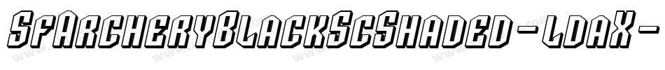 SfArcheryBlackScShaded-ldaX字体转换