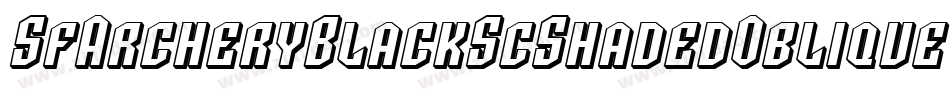 SfArcheryBlackScShadedOblique-R0DM字体转换 SfArcheryBlackScShadedOblique-R0DM字体转换