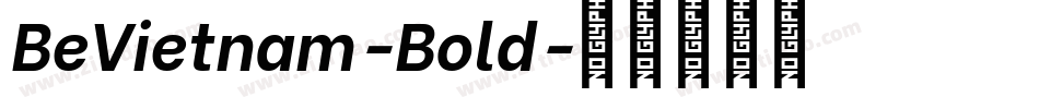BeVietnam-Bold字体转换