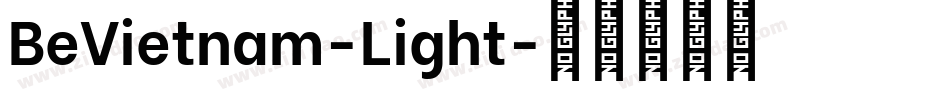 BeVietnam-Light字体转换