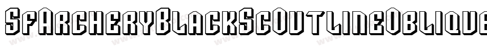SfArcheryBlackScOutlineOblique-r31O字体转换 SfArcheryBlackScOutlineOblique-r31O字体转换