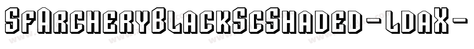SfArcheryBlackScShaded-ldaX字体转换