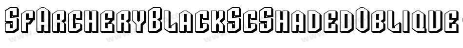 SfArcheryBlackScShadedOblique-R0DM字体转换 SfArcheryBlackScShadedOblique-R0DM字体转换