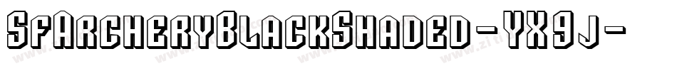 SfArcheryBlackShaded-YX9j字体转换 SfArcheryBlackShaded-YX9j字体转换