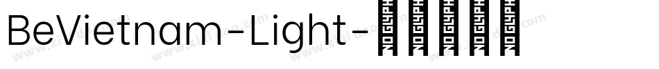 BeVietnam-Light字体转换