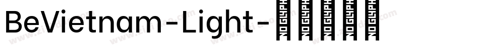 BeVietnam-Light字体转换
