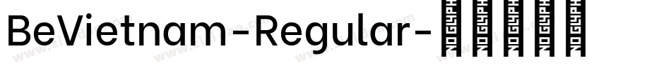 BeVietnam-Regular字体转换