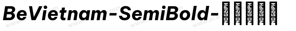 BeVietnam-SemiBold字体转换