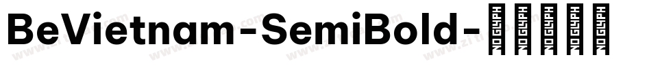 BeVietnam-SemiBold字体转换