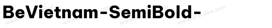 BeVietnam-SemiBold字体转换