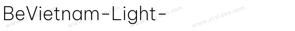 BeVietnam-Light字体转换