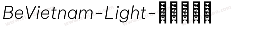 BeVietnam-Light字体转换