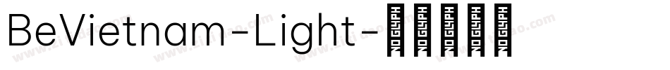BeVietnam-Light字体转换