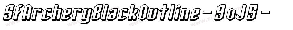 SfArcheryBlackOutline-9oJ5字体转换