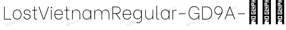 LostVietnamRegular-GD9A字体转换 LostVietnamRegular-GD9A字体转换