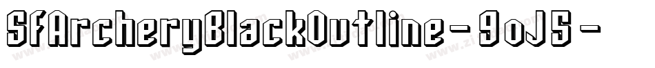 SfArcheryBlackOutline-9oJ5字体转换